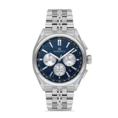 Momentus SM340S-11SS Tüm Fonksiyonları Aktif Safir Camlı Çelik Kordonlu 5 ATM Suya Dayanıklı Metalik Renk Erkek Kol Saati - 1