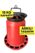 15 Kg Askılı Kova Yemlik – Kümes Hayvanları İçin Pratik ve Dayanıklı - 1