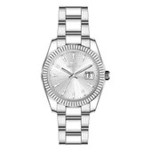 Slazenger SL.09.2606.1.04 Çelik Kordon Çelik Kasa 10 ATM Suya Dayanıklı Metalik Renk Erkek Kol Saati - 1