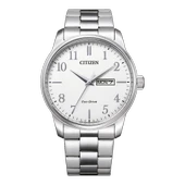 Citizen BM8550-81A Eko-Drive Çelik Kordon Çelik Kasa 10 ATM Suya Dayanıklı Metalik Renk Erkek Kol Saati - 1