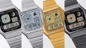 Casio A130WE-7ADF Dijital Ekran Kare Kadran Metal Kordon Plastik Kasa  Metalik Renk Üniseks Kol Saati - 4