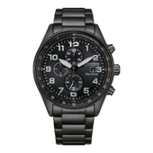 Citizen CA0775-79E Eko-Drive Çelik Kordon Çelik Kasa 10 ATM Suya Dayanıklı Siyah Renk Erkek Kol Saati thumbnail 1