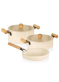 The Mia Cucina Di Mia İndüksiyon Tabanlı Seramik Tencere Tava Seti 5 Parça thumbnail 1