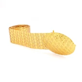 Altın Kaplama Kemer Baklava Desen Tokalı Model-KMR-113 thumbnail 1