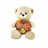 Çocuk PJH2323 Peluş Kalpli Ayı Love You 30 cm thumbnail 1