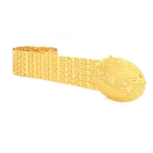 Altın Kaplama Kemer Çiçek Desen Tokalı Model-KMR-111 - 1