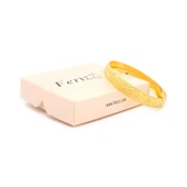 Altın Kaplama İmitasyon 1cm Baklava Model Bilezik BLZ-3122 thumbnail 3