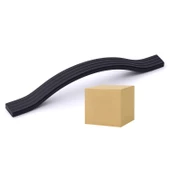 Akasya 192 mm 10 Adet Siyah Metal Çizgili Mobilya Kulpu Paslanmaz Çizilmeye Dayanıklı Tutamak Kulbu thumbnail 7