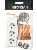 Günsan Elektrik Üçlü Çocuk Korumalı Topraklı Grup Priz 3 Metre thumbnail 3