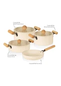 The Mia Cucina Di Mia İndüksiyon Tabanlı Seramik Tencere Tava Seti 7 Parça thumbnail 2