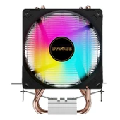 Strong M2-Pro 9cm Rainbow 2 Bakır Borulu 105W Tdp Intel/amd Kule Tipi Işlemci Cpu Fan thumbnail 2