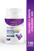 Beauty Kolajen, Keratin ve Hyaluronik Asit İçeren Multivitamin Multimineral – 120 Kapsül - 1