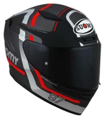SUOMY TRACK-1 KASK NINETY SEVEN GUN METAL-RED thumbnail 2