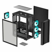 DeepCool CC560 V2 700W 80+ USB 3.2 LED ATX Mid Tower Siyah Kasa thumbnail 8