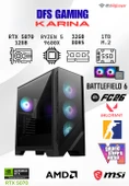 DFS GAMING KARINA RYZEN 5 9600X-B650M-RTX 5070 12GB-32GB DDR5 RAM-1TB M.2 SSD-OYUNCU BİLGİSAYARI thumbnail 1