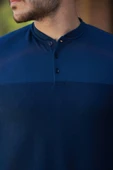 Erkek Hakim Yakalı Kısa Kollu Pamuklu T-shirt - 3