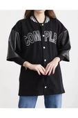 Complex Kolej Oversize T-shirt - Siyah thumbnail 2