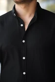 Erkek Uzun Kollu Regular Sofya Keten Gömlek thumbnail 3