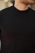 Erkek Ince çizgi Dokulu Kısa Kollu T-shirt thumbnail 3