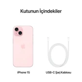 Apple iPhone 15 128 GB Pembe - 5