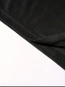 Baskılı Oversize Bisiklet Yaka T-shirt - Siyah - 4
