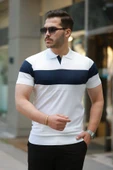Erkek Yakalı Kısa Kollu Tişört - 1