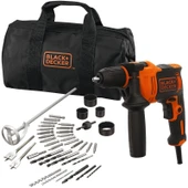 Black&Decker 710 Watt 13mm Darbeli Matkap Seti - (BEH710SA40-QS) - 1