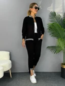 Kadın Iki Iplik Penye Kumaş Fermuar Detaylı Ribanalı Ikili Takım thumbnail 2