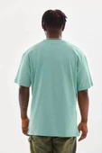 Unisex Baskılı Oversize T-Shirt - Mint Yeşili thumbnail 2