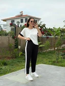 Kadın Modal Dokulu Kumaş Yanı şeritli Takım thumbnail 4