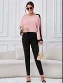 Kadın Iki Iplik şerit Detaylı Ikili Takım thumbnail 5