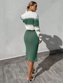 Kadın Uzun Kollu Triko Etekli Takım thumbnail 5