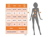Kadın Kısa Kollu Yuvarlak Yaka Viskon Bluz + Kolsuz Fermuarlı çatlak Deri Yelek - 5