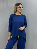 Kadın Iki Iplik Viskon Pamuk Kumaş Arma Detaylı Ikili Takım thumbnail 4