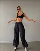 Cepli Paraşut Pantalon - Siyah thumbnail 1