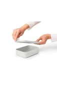 Brabantia MAKE TAKE LIGHT GREY PLASTİK ORTA BOY YEMEK TAŞIMA KABI 1.1L - 2