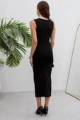 Kadın Omzu Broş Detay Kalem Elbise thumbnail 3