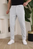 Erkek Casual Slim Fit Cord Desenli Kumaş Pantolon thumbnail 1