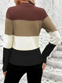 Kadın Uzun Kollu Yarı Balıkçı Yaka Triko Kazak thumbnail 3