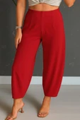 Kadın Yüksek Bel Krep Pantolon - 2