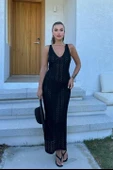 Rosalia Sırt Dekolteli Elbise 2761 - 1