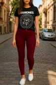 Gabardin Kumaş Yüksek Bel Pantolon 90cm Bel 38cm - 1