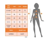 Kadın Uzun Kollu Yuvarlak Yaka Baskılı Düğme Detay Süprem Bluz thumbnail 5