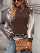 Kadın Uzun Kollu Balıkçı Yaka Bürümcük Bluz thumbnail 4