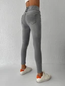 Yüksek Bel Likralı Jean Pantolon 90 Cm - 7