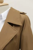 Astarlı Kemerli Trenckot -Taba - 4
