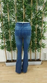 Kadın Yüksek Bel önden Düğmeli Cep Detay Ispanyol Paça Denim Pantolon - 8