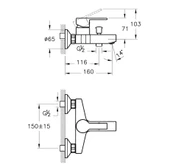 Artema Fold S Banyo Bataryası + Doppo Prime Lux Tepe Duş Sistemi thumbnail 3