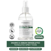 Skinwell AHA - BHA - PHA İçeren Cildi Onarmaya Sebum Dengelenmeye Yardımcı Yüz Bakım Sprey Tonik 200ML - 2