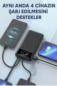 Seyahat Dostu Powerbank Dijital Göstergeli 4 Cihazı Aynı Anda Şarj Eden Powerbank 20000mah - 3